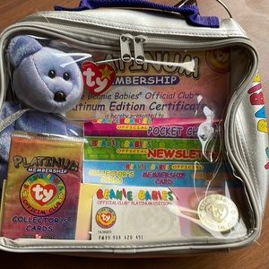 Beanie Babies Official Club Platinum Clubby II Vintage TY